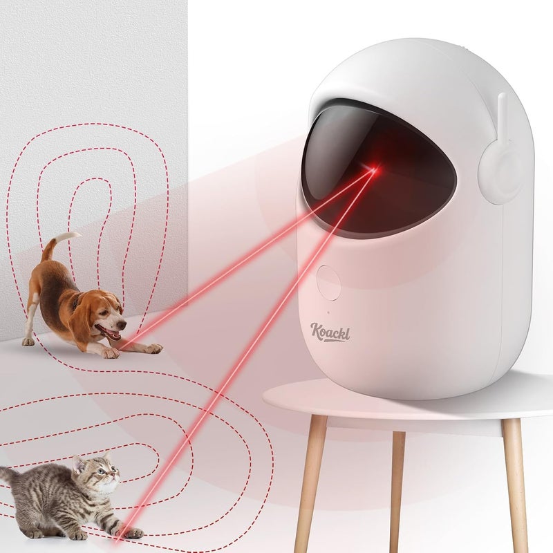 Koackl Cat Toys for Indoor Cats, Cat Laser Pointer Toy, Rechargeable Automatic Cat Toy with Timer & Speed Modes, Ideal Interactive for Cats Dogs Training and Exercise - Image 1